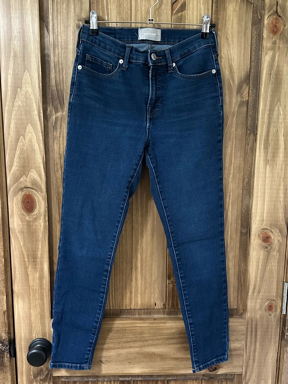 Everlane Womens Jeans Size 27 Ankle Jeans Mid Rise Skinny dark wash